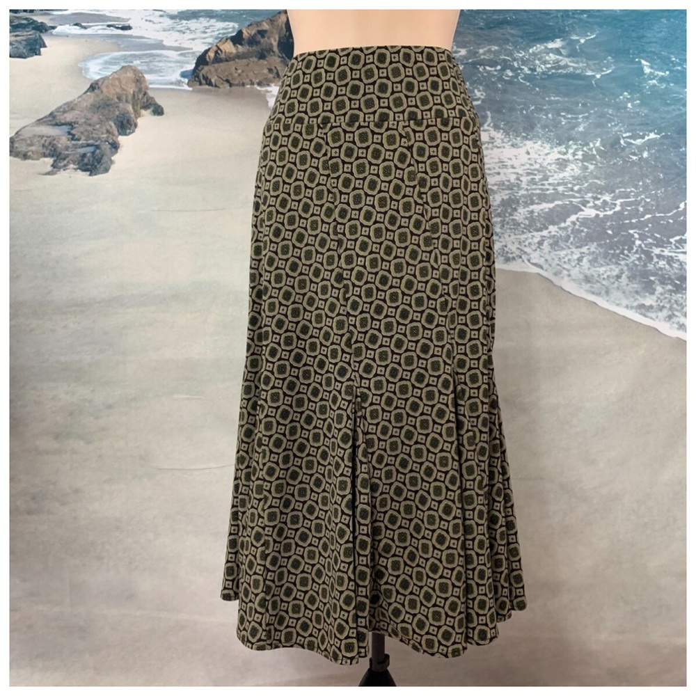 MICHAEL MICHAEL KORS Elegant MK Flare Hem Pull on Midi Skirt Size XS
